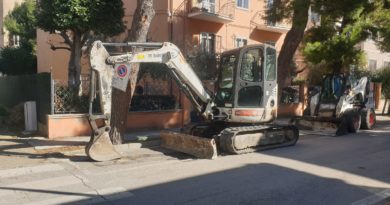lavori in viale della vittoria - immagine dal posto